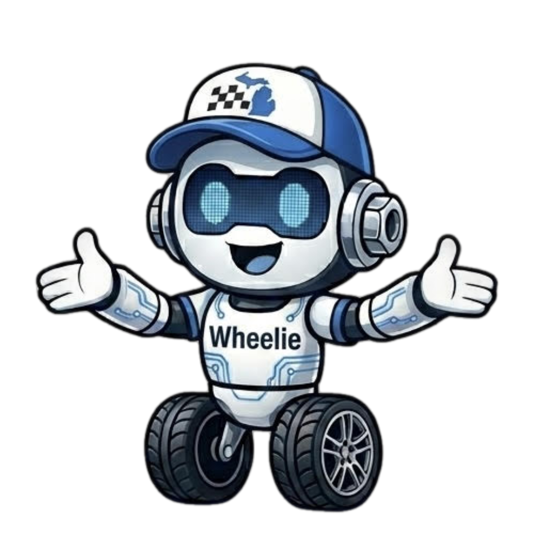 Wheelie, the AI service advisor mascot